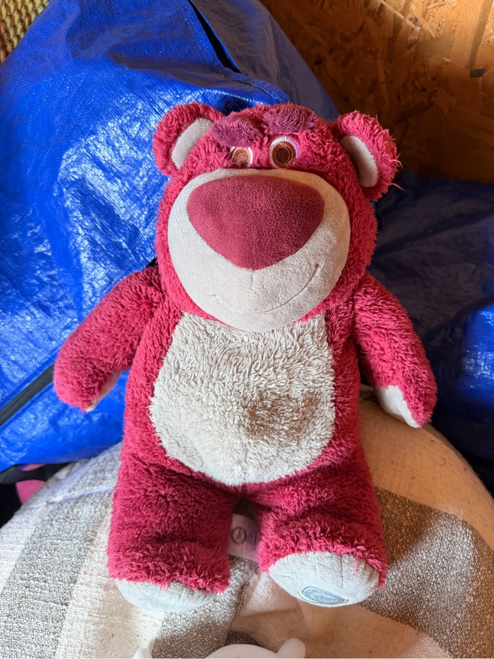 Disney Pink and Cream Lotso-Inspired Plush Bear